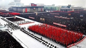 afscheid Kim Jong Il Drukte bij het afscheid van Kim Jong Il