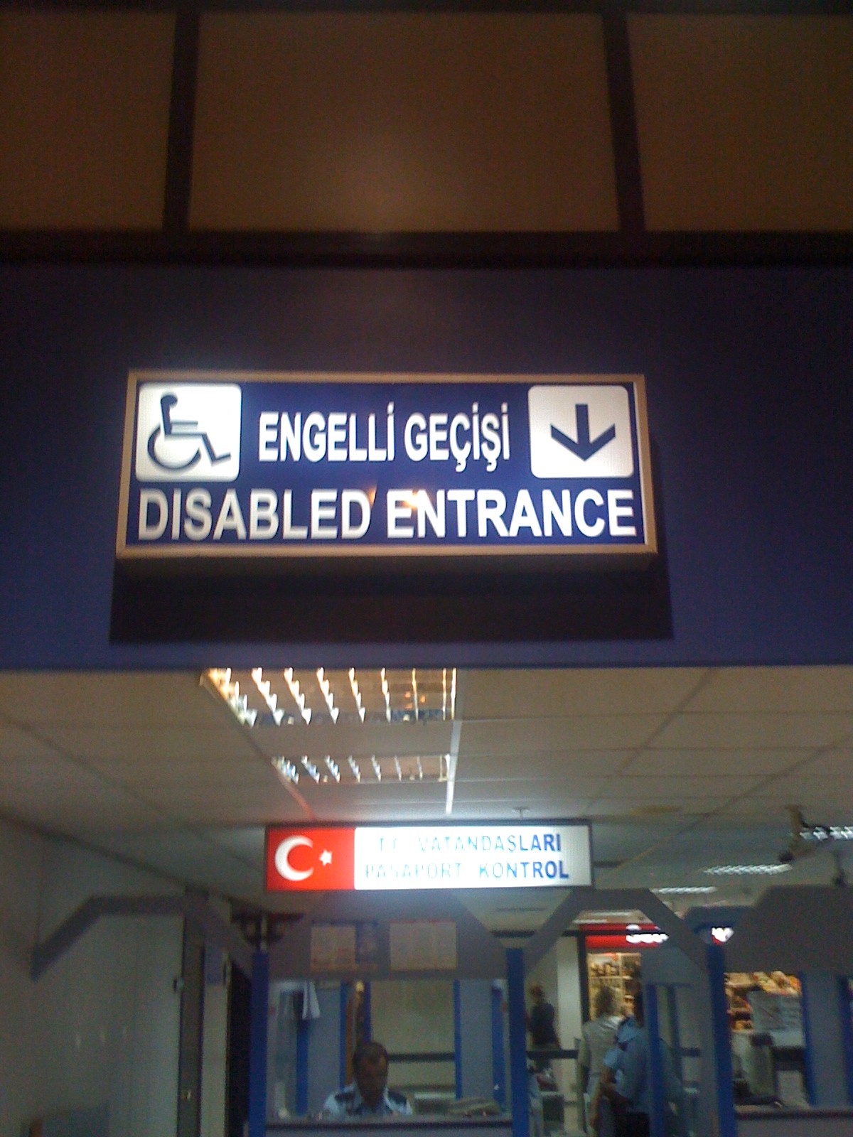 Een gehandicapte ingang?